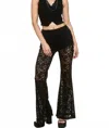 Mimosa Primrose Lace Set In Black In Black