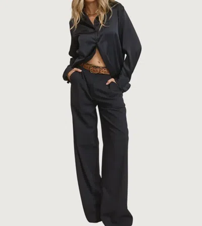 Mimosa Raye Wide Leg Pants In Black