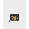 Min & Mon Frodo Leather Zip Around Wallet In Black
