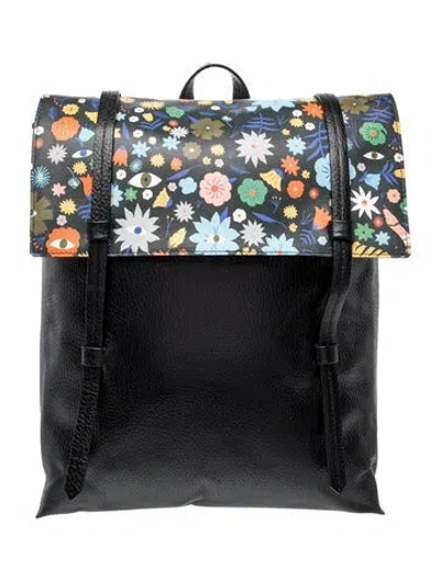 Pre-owned Min & Mon Leather Backpack In Black