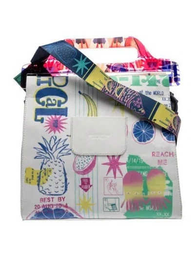 Pre-owned Min & Mon Leather Top Handle Bag In Multi