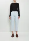 Minä Perhonen Always Cotton Linen Tapered Denim In Black