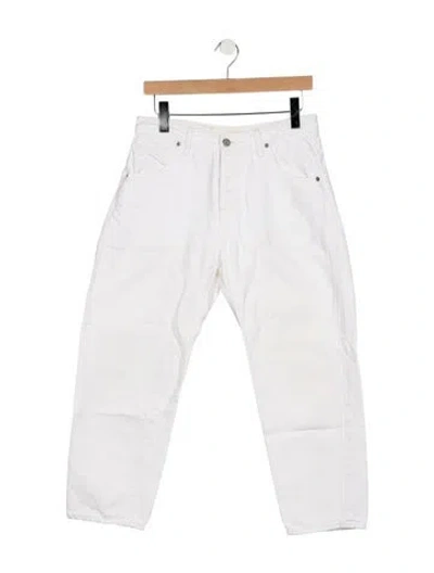 Pre-owned Minä Perhonen High-rise Straight Leg Jeans In Blue