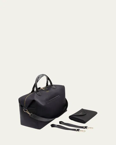 Mina Baie Emmy Nylon Bundle Diaper Bag In Black/gold