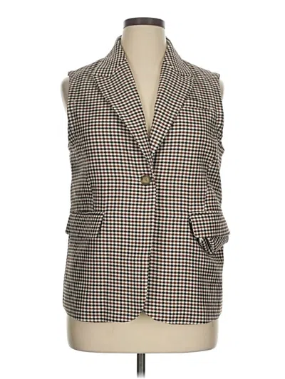 Pre-owned Mina Self Vest In Brown