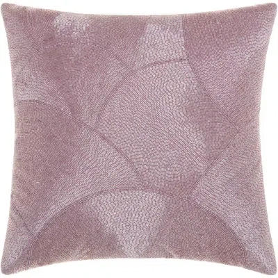 Mina Victory 100% Cotton Throw Pillow In Lavender