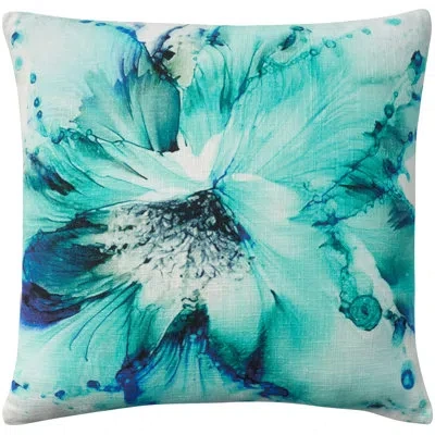 Mina Victory Amardo 100% Cotton Throw Square Pillow Cover In Multicolor