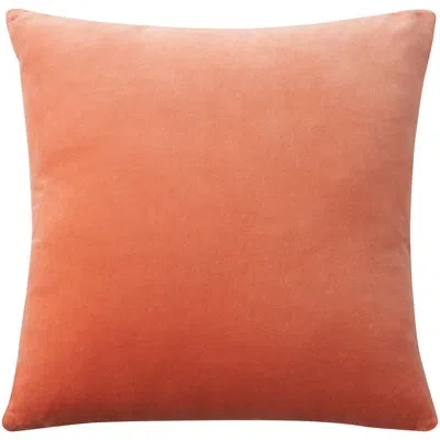Mina Victory Cotton Throw Pillow Cover & Insert In Coral