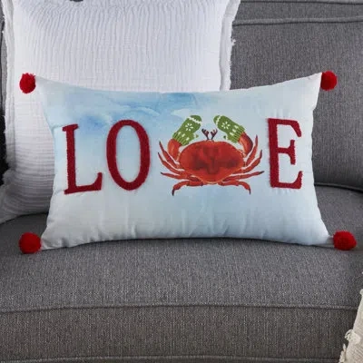 Mina Victory Embroidered Throw Pillow In Multicolor