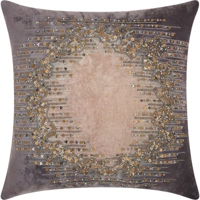 Mina Victory Imported Throw Pillow In Charcoal