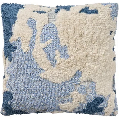 Mina Victory Lifestyle Rc039 Rc039 18" X 18" Blue Indoor Throw Pillow