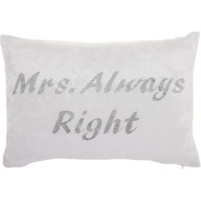 Mina Victory Lumbar Pillow In Ivory