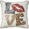 Mina Victory Polyester/polyester Blend Throw Square Pillow Cover & Insert In Multicolor
