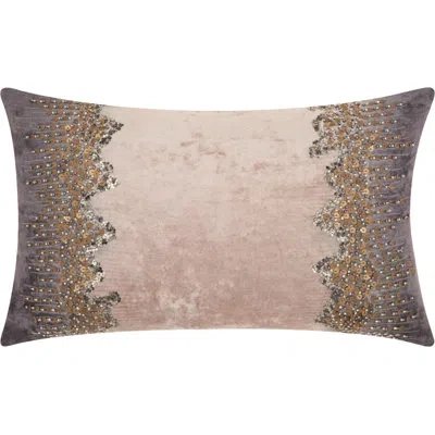 Mina Victory Rectangular Pillow Cover & Insert In Charcoal