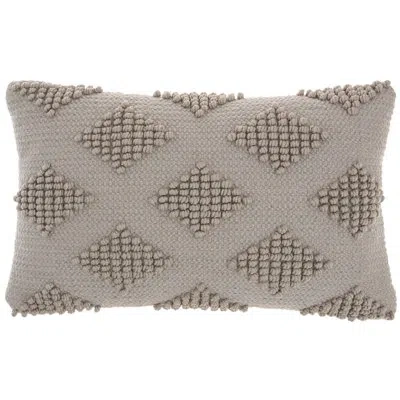 Mina Victory Rectangular Pillow Cover And Insert In Light Gray