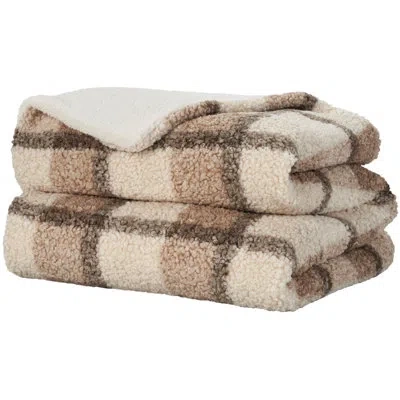 Mina Victory Sherpa Throw In Brown