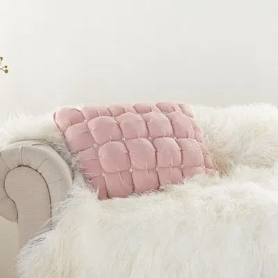 Mina Victory Sofia Rectangular Pillow Cover & Insert In Rose