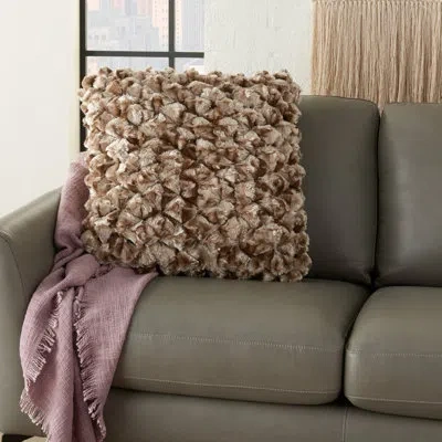 Mina Victory Throw Pillow In Beige