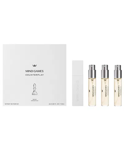 Mind Games 4-piece Counterplay Travel Gift Set In Transparent