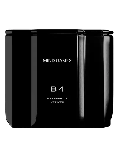 Mind Games B4 Grapefruit Vetiver Luxury Candle, 10 Oz. In Transparent