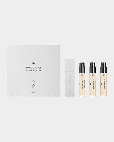 Mind Games Check Please Travel Trio Gift Set, 3 X 0.25 Oz.