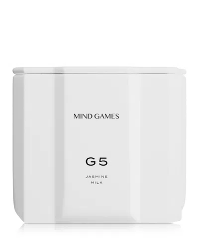 MIND GAMES G5 JASMINE MILK LUXURY CANDLE 10 OZ.