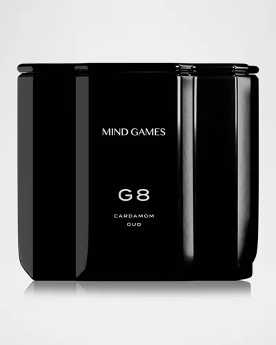 MIND GAMES G8 BLACK KING CARDAMOM OUD LUXURY CANDLE, 10 OZ.