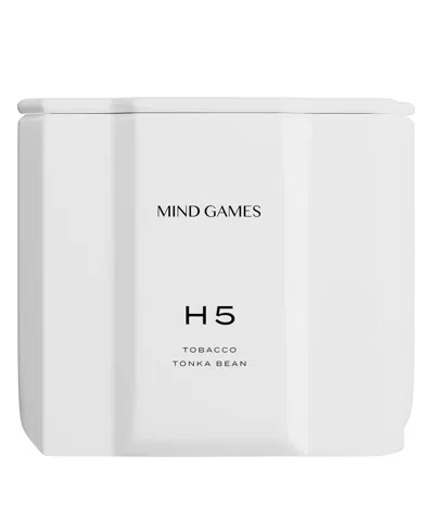 Mind Games H5 Tobacco Tonka Bean Luxury Candle, 10 Oz. In Transparent