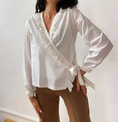 Mind Traveler Emi Blouse In Blanc