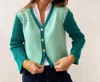 Shop Mind Traveler Rous Cardigan In Mint/ Green