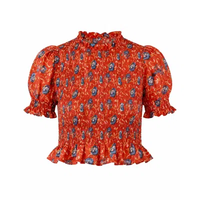 Mind Traveler Women's Bruna Red Lily Top