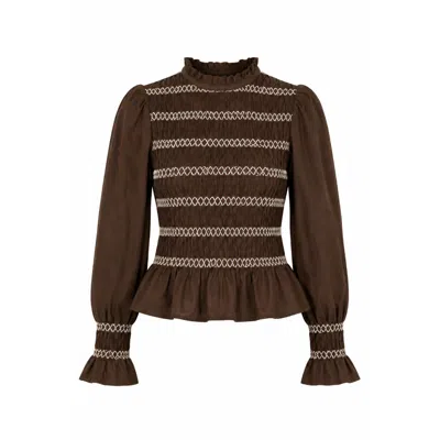 Mind Traveler Women's Eloise Brown Blouse