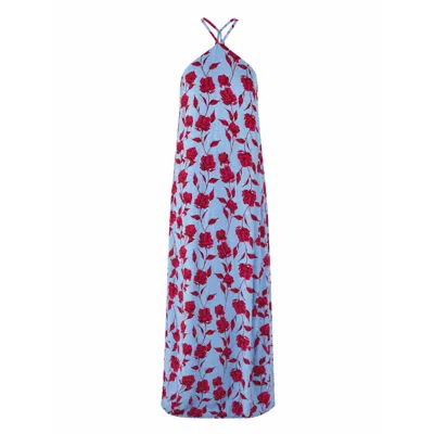 Mind Traveler Women's Kate Blue Floral Dress