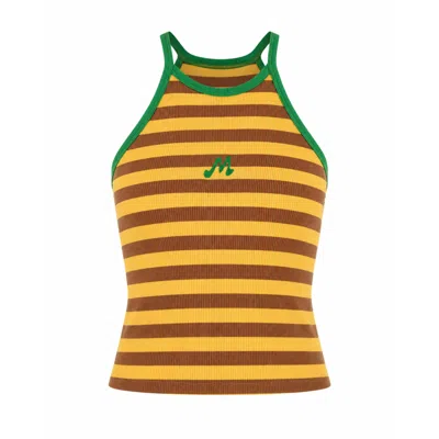 Mind Traveler Women's Moni Yellow And Brown Top In Multi