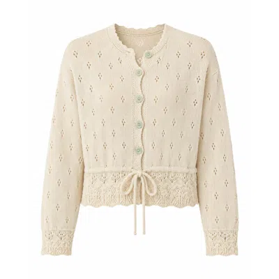 Mind Traveler Women's Neutrals Josephine Beige Cardigan In Sand
