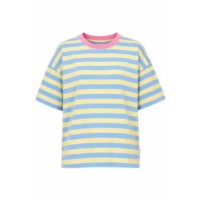 Mind Traveler Women's Nunu Blue And Yellow T-shirt