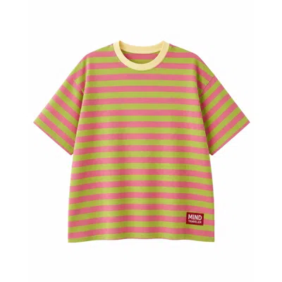 Mind Traveler Women's Nunu Green And Pink T-shirt