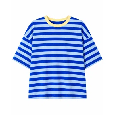 Mind Traveler Women's Nunu Light Blue And Blue T-shirt