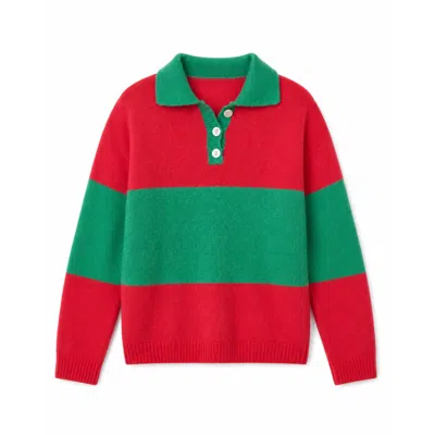 Mind Traveler Women's Paola Fuchsia And Green Sweater In Multi