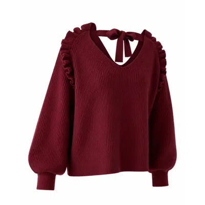 Mind Traveler Women's Purple Nora Burgundy Sweater