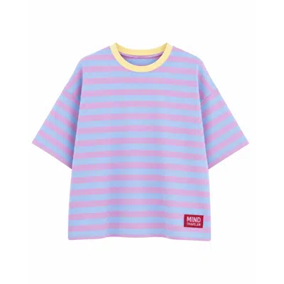 Mind Traveler Women's Purple Nunu Lilac And Sky Blue T-shirt
