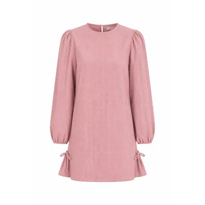 Mind Traveler Women's Rose Gold Elisa Burgundy Gingham Dress