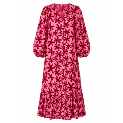 Mind Traveler Women's Rose Gold Micaela Pink Floral Dress