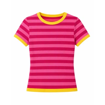 Mind Traveler Women's Tiara Pink And Fuchsia Top