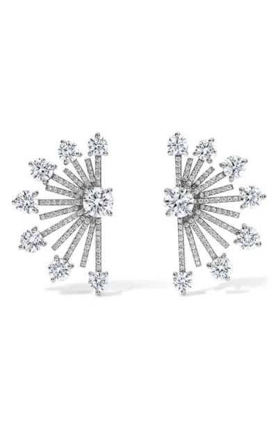Mindi Mond 18k Gold Diamond Spark Earrings In 18k White Gold