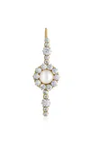 Mindi Mond 18k Yellow Gold; Pearl And Diamond Single Earring In White