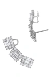 MINDI MOND CLARITY DIAMOND EAR CRAWLERS