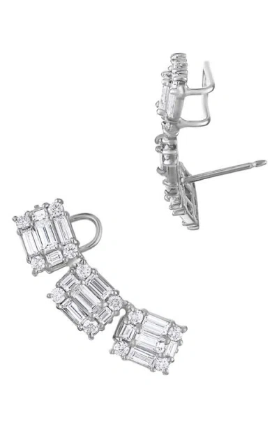 Mindi Mond Clarity Diamond Ear Crawlers In White Gold/diamond