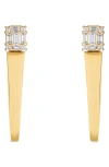 Mindi Mond Clarity Diamond Icicle Earrings In 710