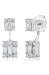 MINDI MOND MINDI MOND CLARITY DUAL CUBE DIAMOND EAR JACKETS